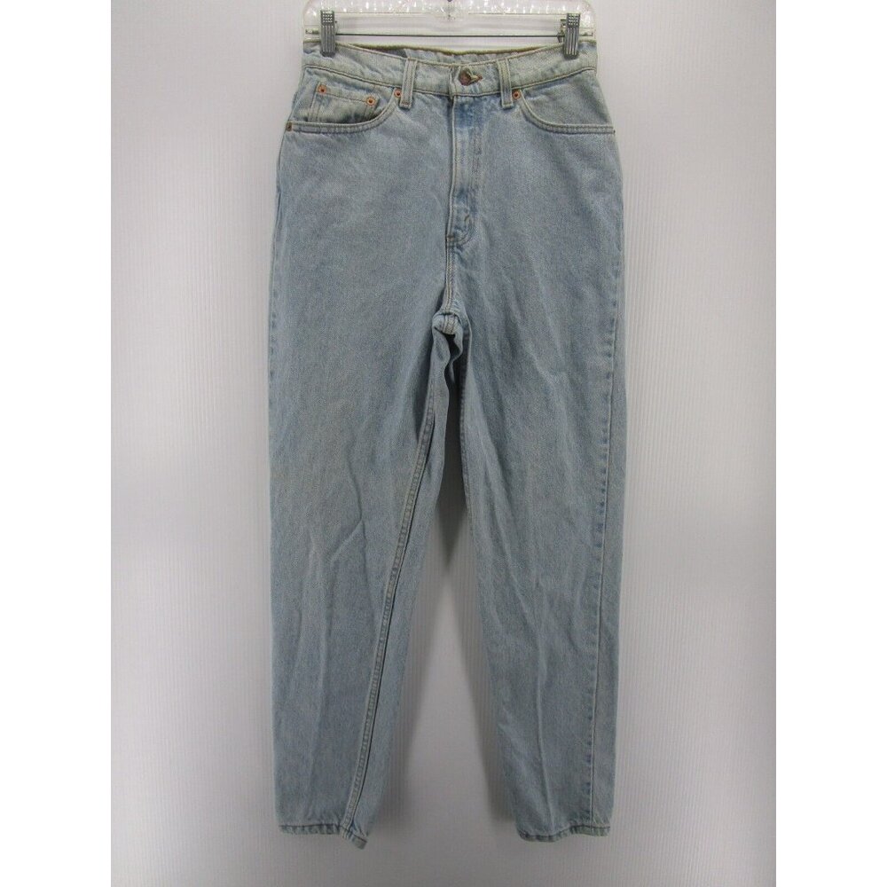 VINTAGE Levis 521 Jeans 10 Mom Tapered Leg Red Tab Logo 90s Preppy
